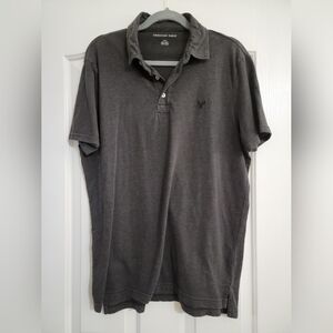 American Eagle super soft polo size large charcoal heather